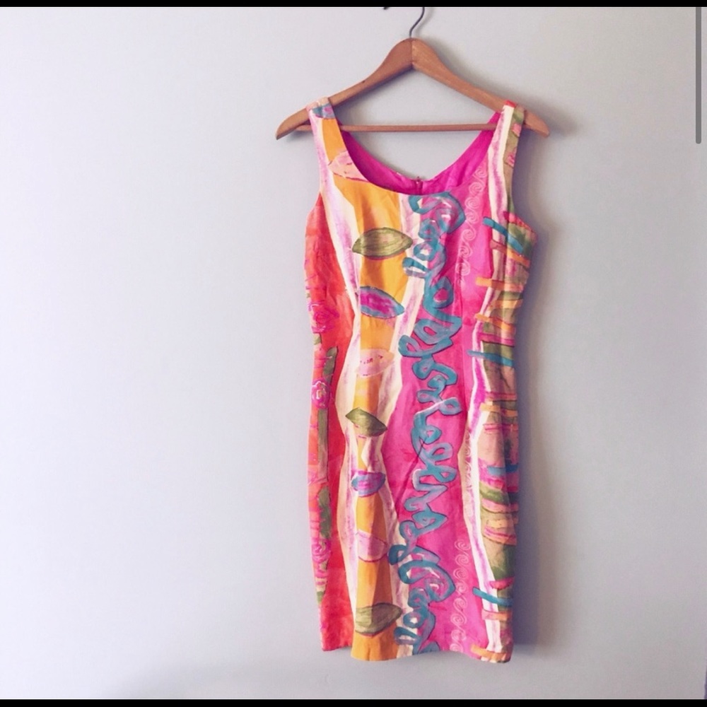 Vintage tropical geometric retro 80s/90s pattern